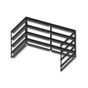 Grillschublade 71,5 x 40,5 x 40 cm aus Stahl