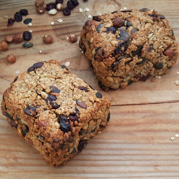 Müslibrot ohne Mehl und Hefe backen