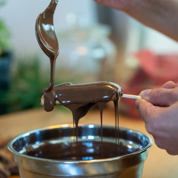 Schoko-Rentiere mit Schokolade selber machen