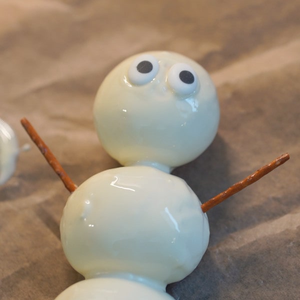 Schneemann backen im Ofen