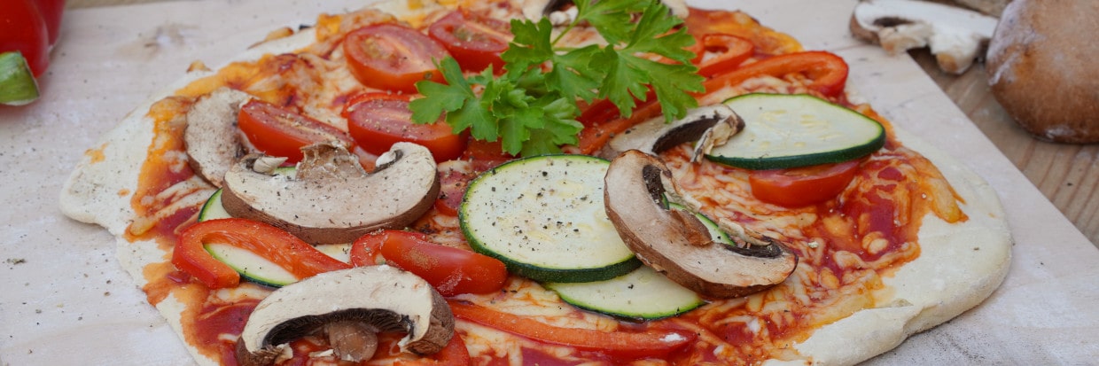 Rezept: Vegetarische Pizza backen