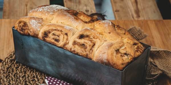 Rezept für Apfel-Zimt-Brot aus dem Pizzaofen