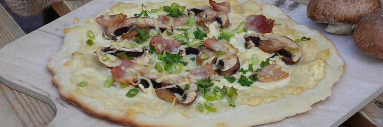 Rezept: Steinofen Pizza Rustika backen